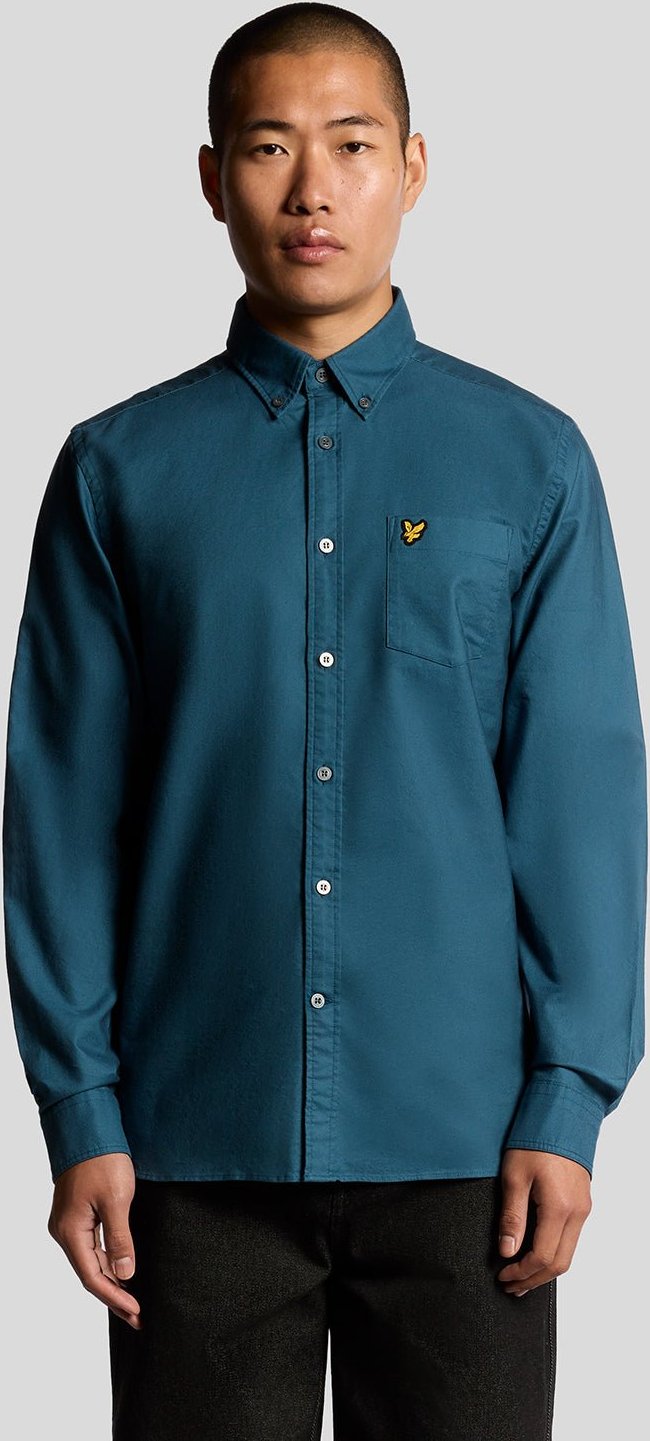 Thumbnail - Lyle & Scott Baumwoll Button-Down Oxfordhemd - Blau