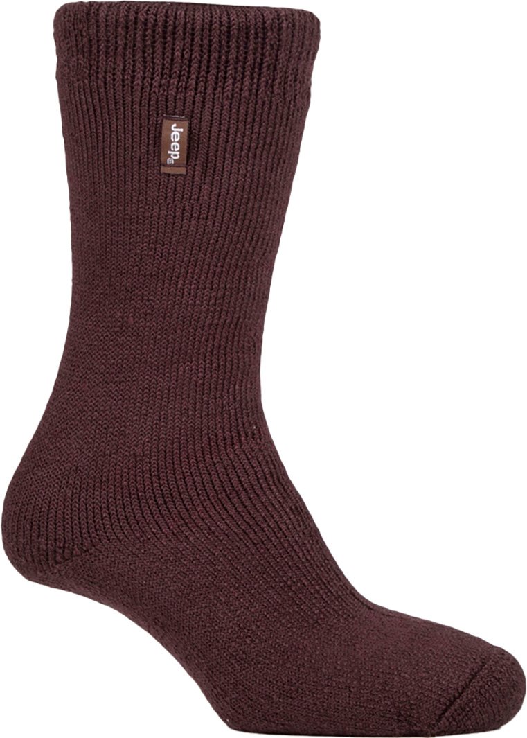 Mens Thermal Boot Socken für Winter | Jeep | Warm Heavy Duty Socken | Ideal für Wandern - Braun