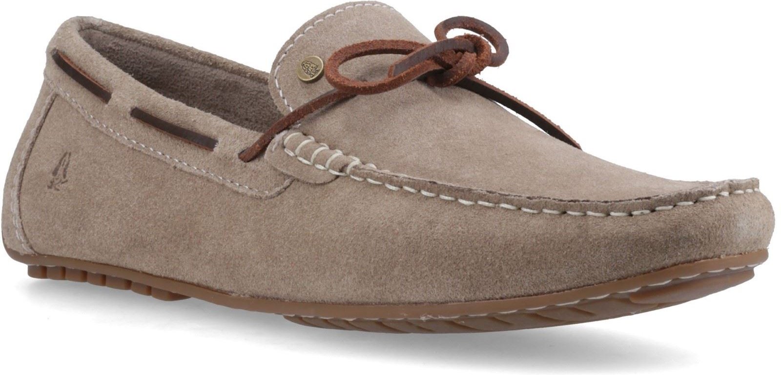 Hush Puppies Reuben Bootsschuh Veloursleder Herren Taupe Bootsschuhe