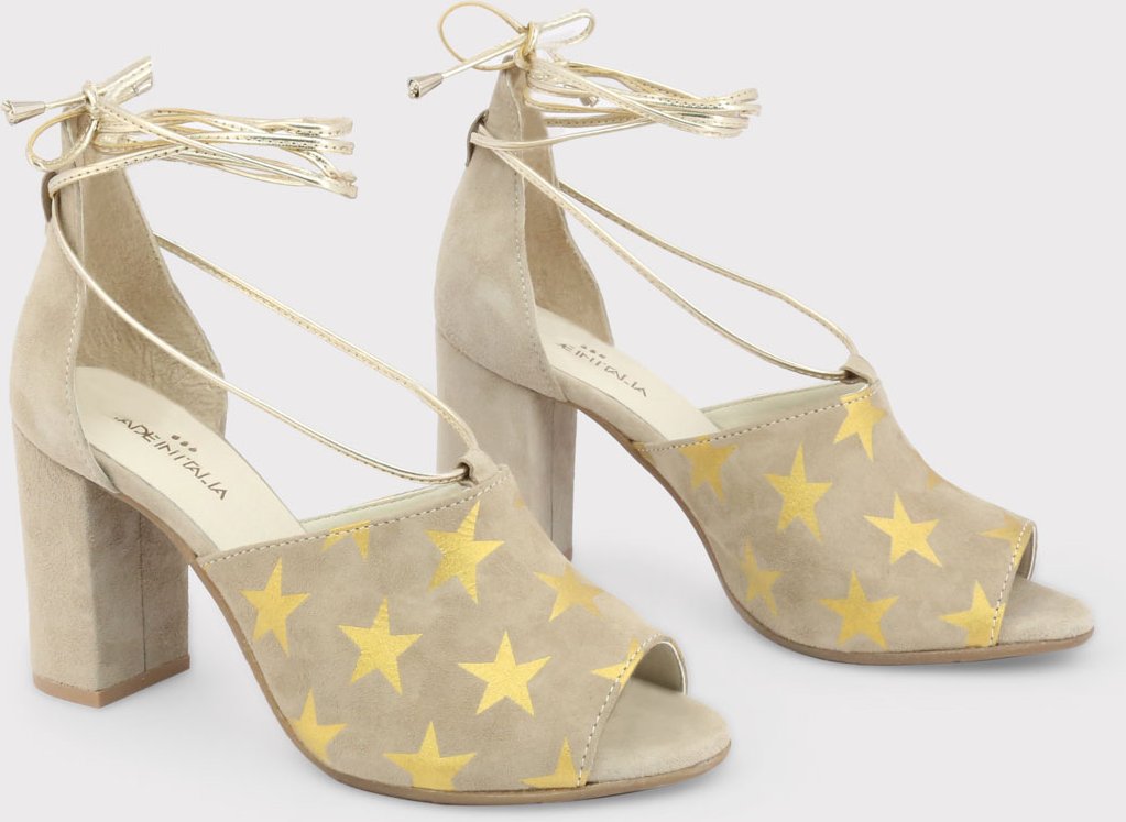 Sternenprint Wildlederabsätze