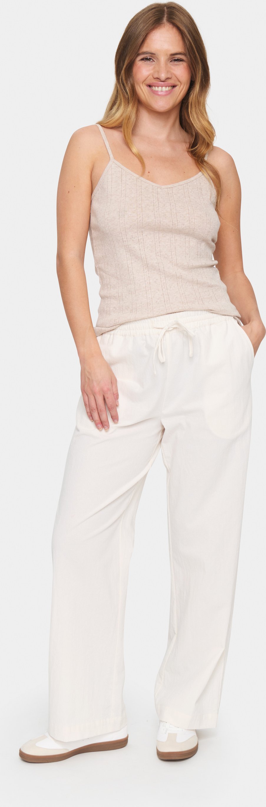 Ärmellose Bluse Gerade Passform Atmos Melange