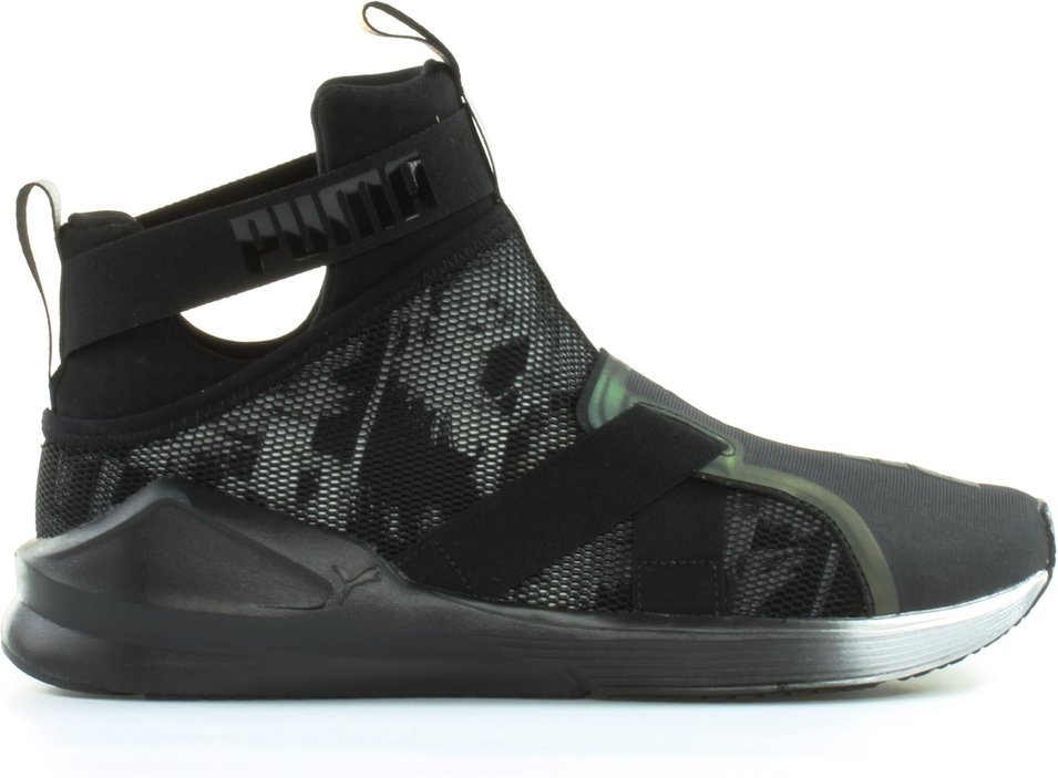 Puma Fierce Gurt Swan Schwarz Textil Womens Slip on Trainer 189461 01