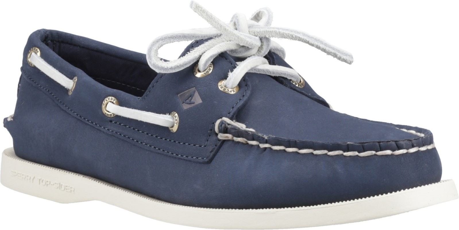 Sperry Authentic 2 Eye Damen Bootsschuhe Aus Leder In Marineblau