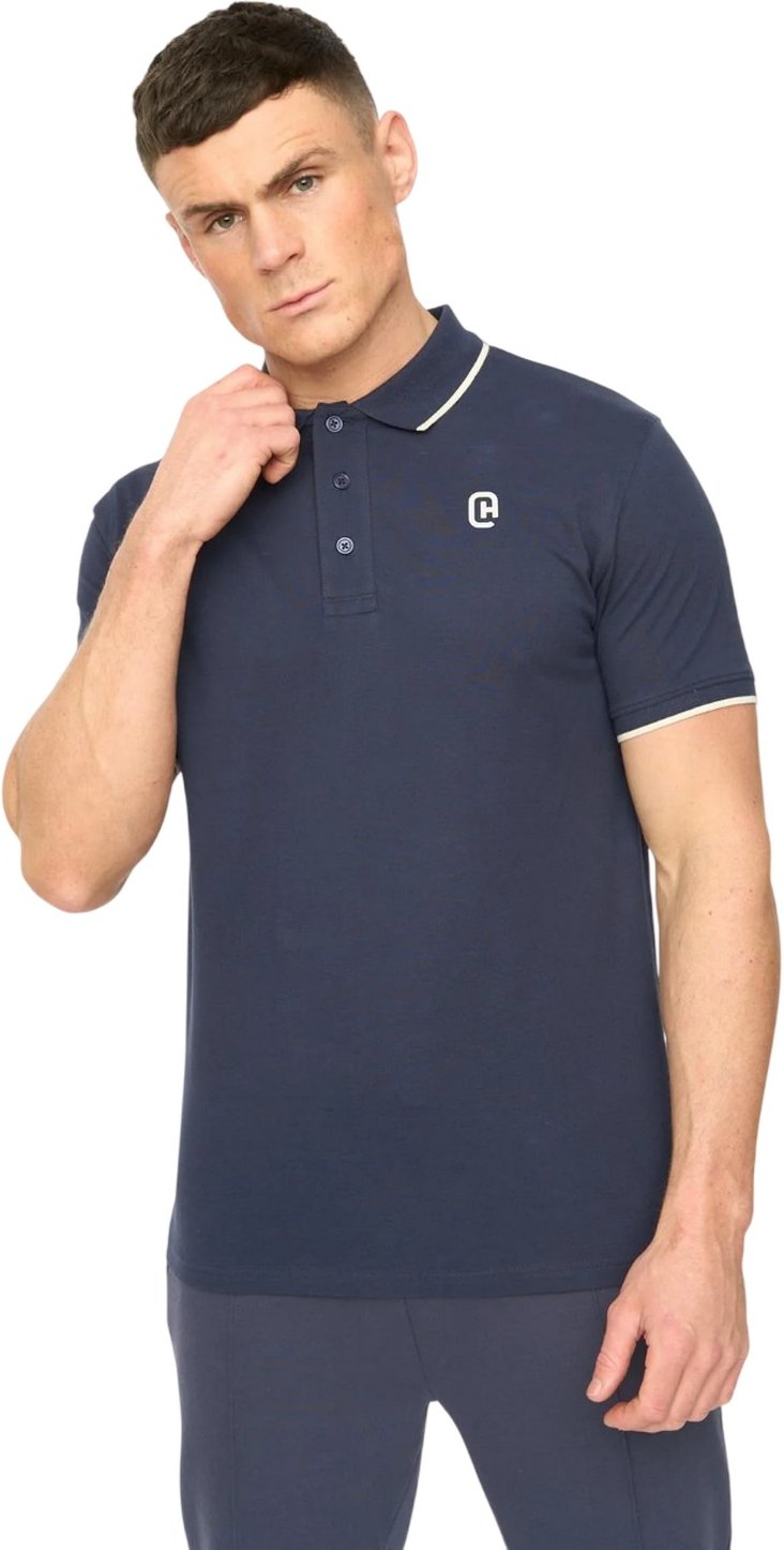 Crosshatch - "Crufton" Poloshirt für Herren (Marine)