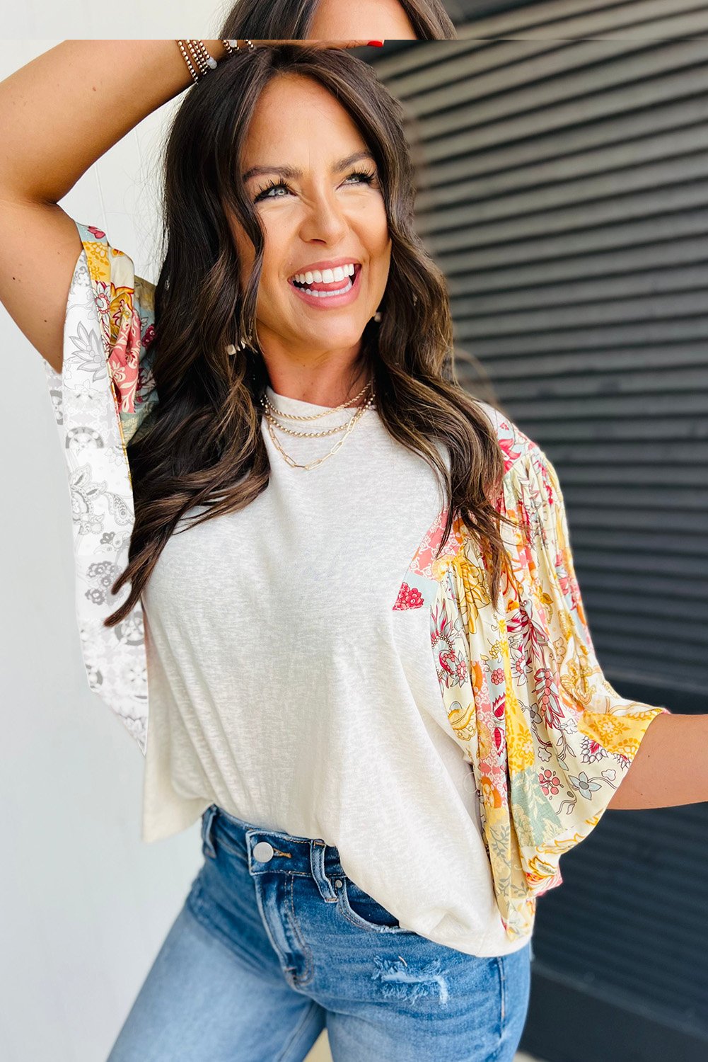 Blumensleeve-Oberteil Dc25130044p15s