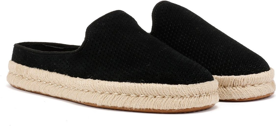 TOMS Santiago Herren Clogs Aus Schwarzem Wildleder