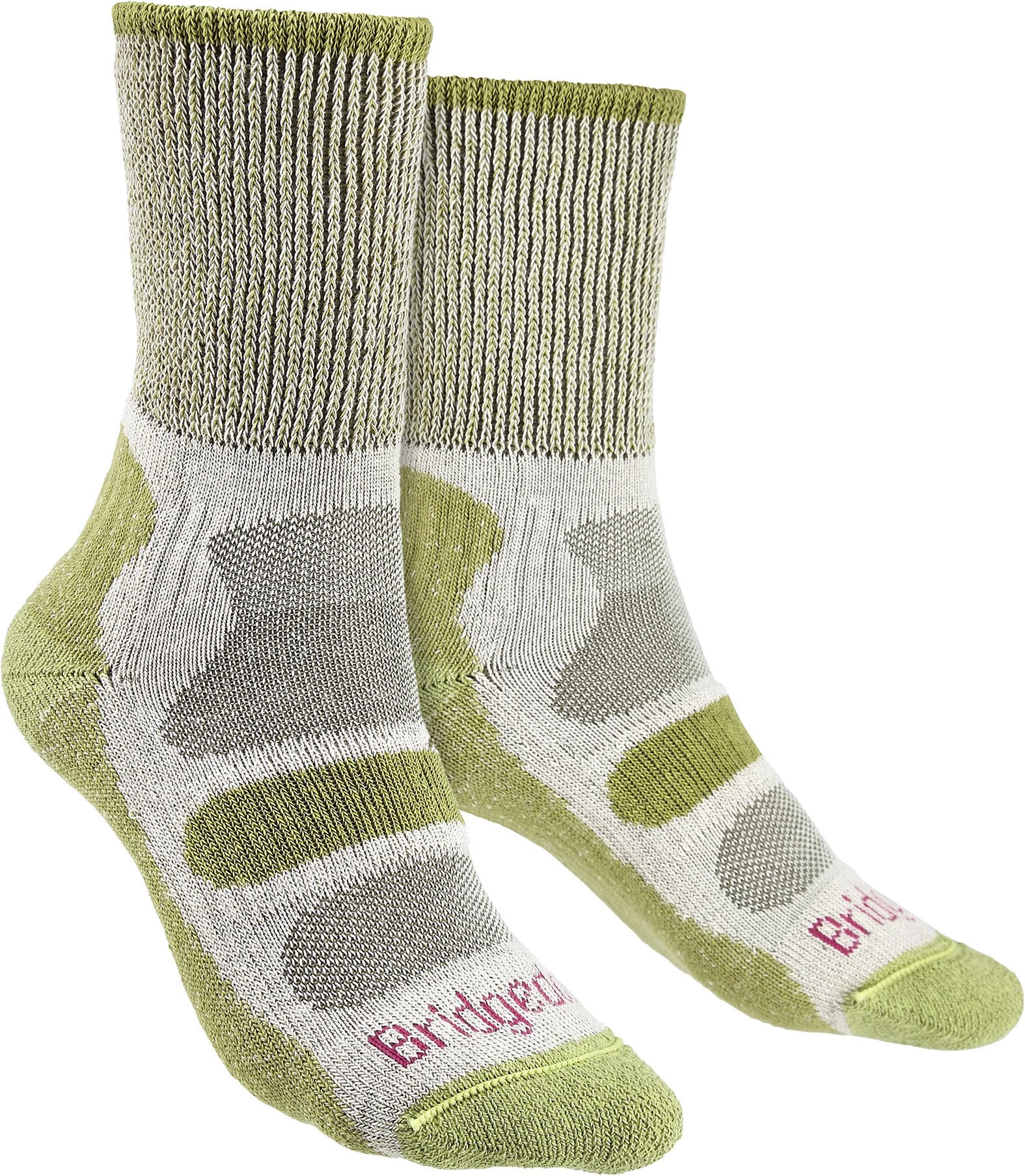 Thumbnail - Bridgedale - Womens Wandern leichte Baumwolle Boot Socken -Frühling Grün