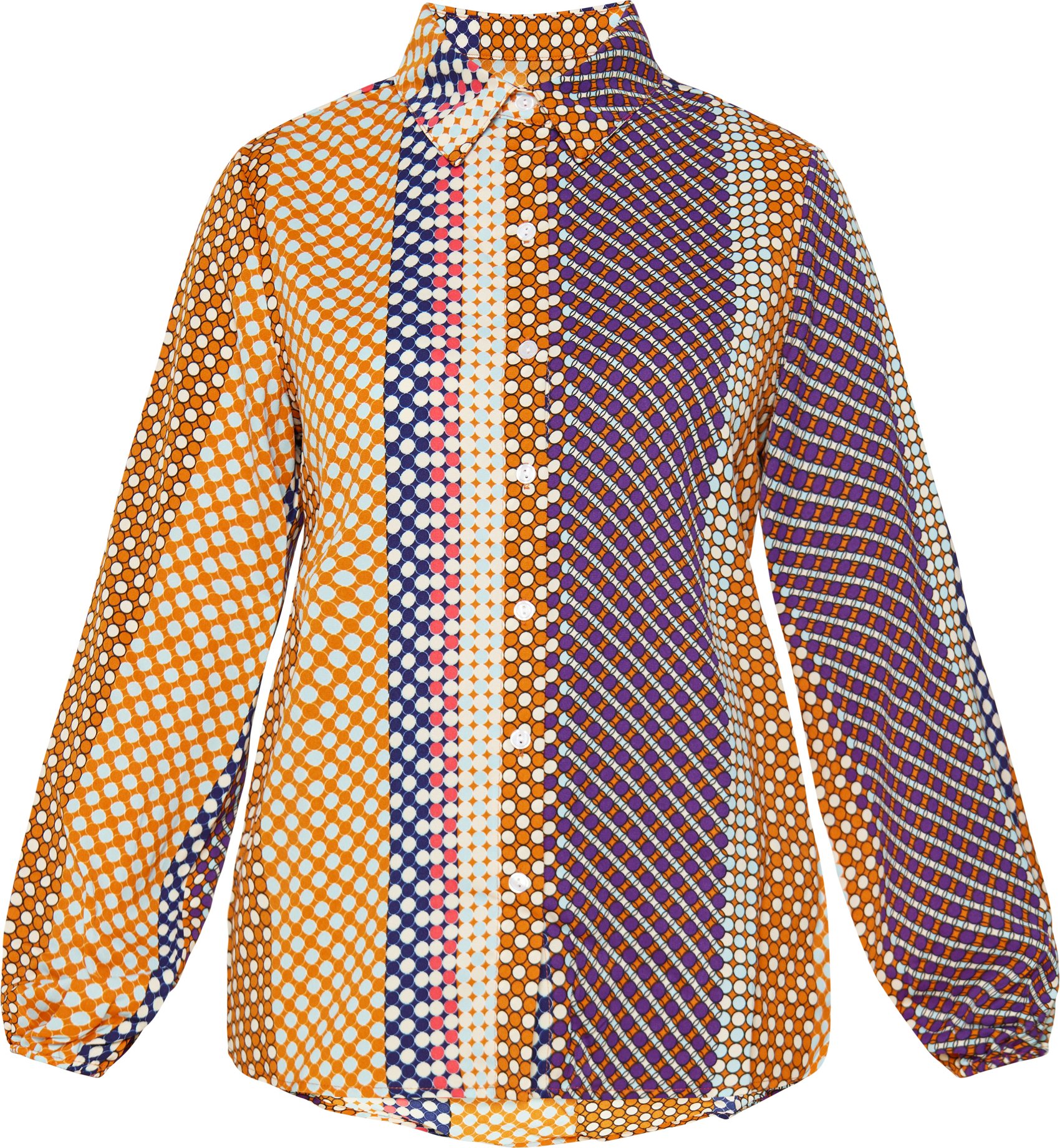 usha Bluse Frauen mehrfarbig braun