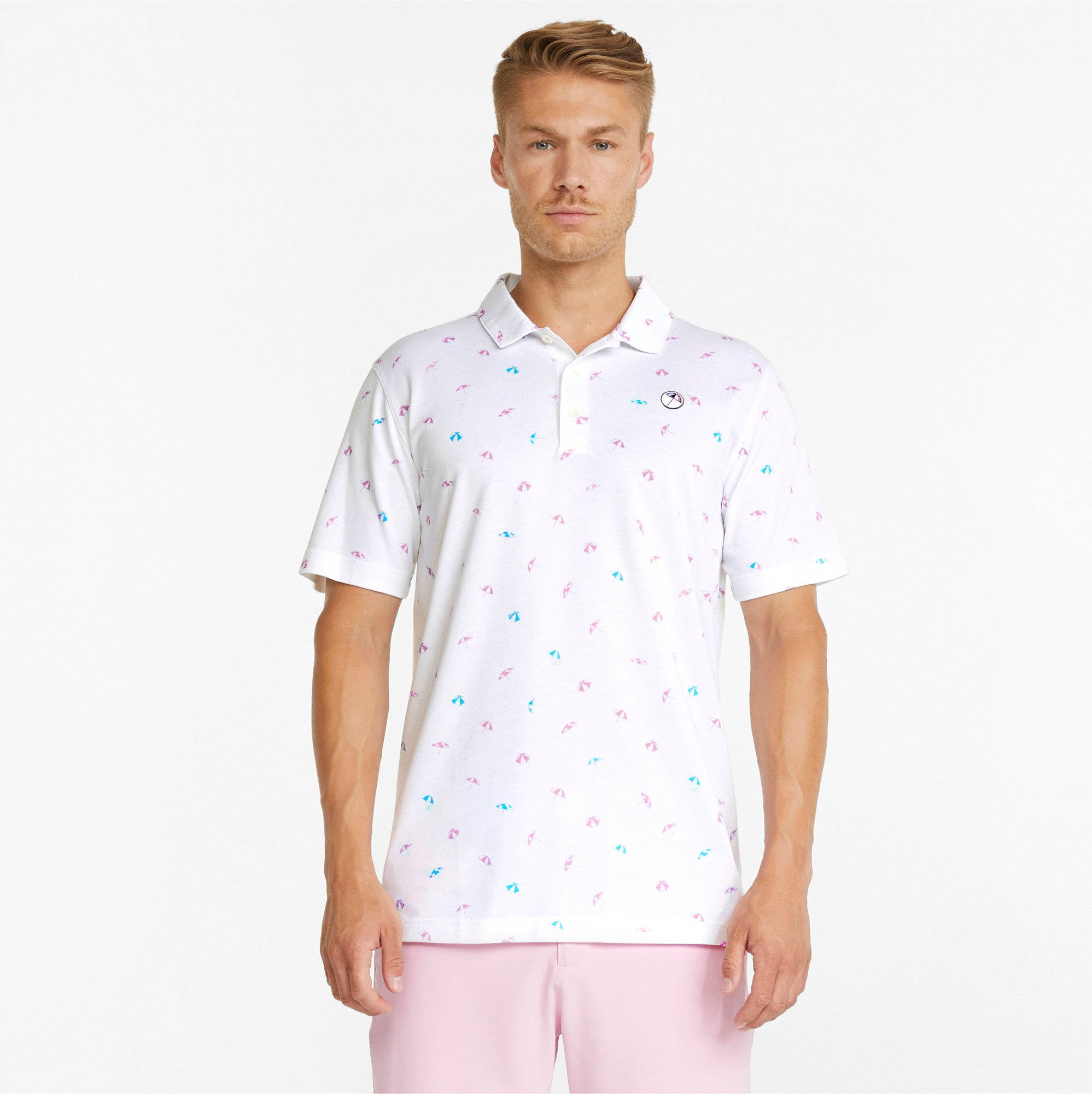 Thumbnail - PUMA Herren AP Dancing Umbrellas Golf Poloshirt