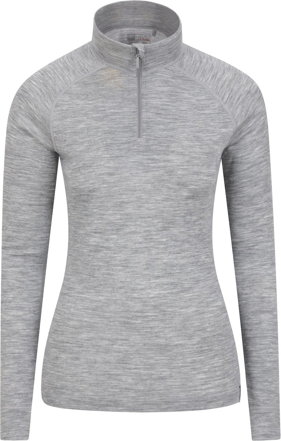 Mountain Warehouse Damen/Damen Merinowolle Zip Neck Thermal Top (Grau)