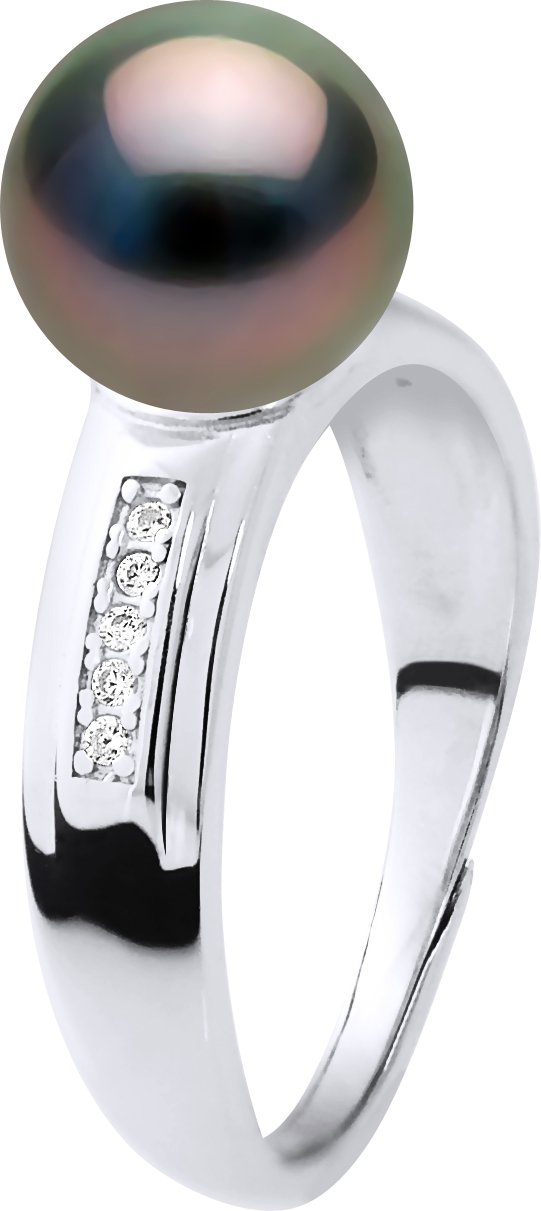 Ringschmuck - Echte Tahiti-Zuchtperle, rund 8-9 mm