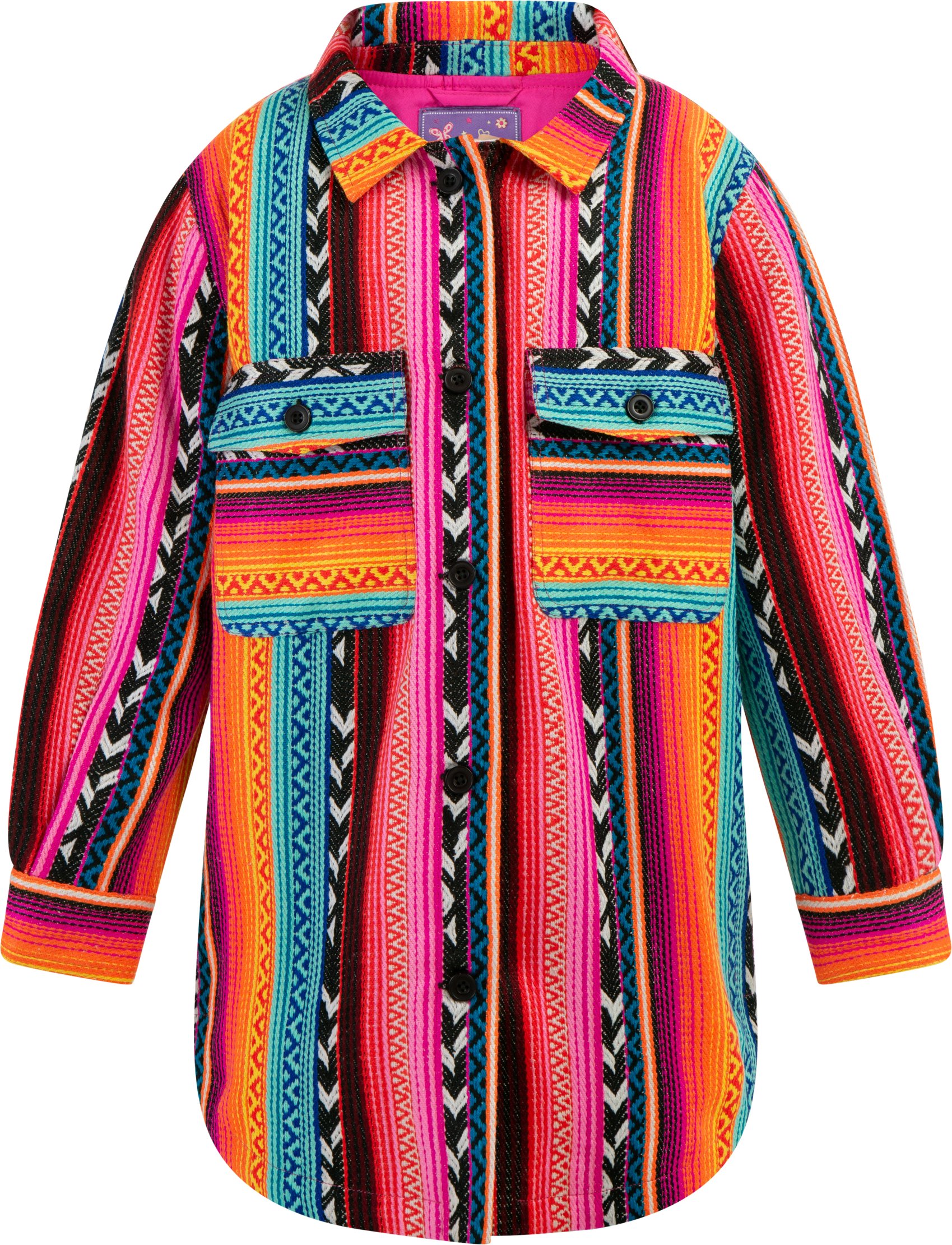 Thumbnail - Mymo Hemdjacke Mädchen Mehrfarbig Neon Pink