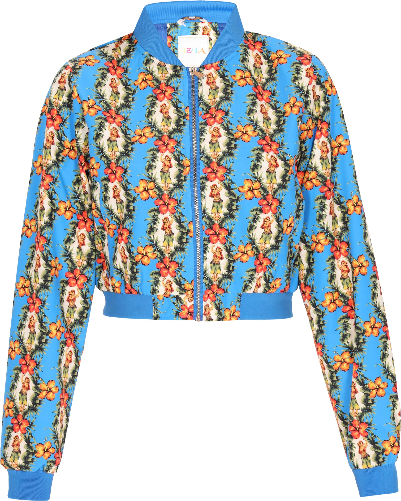 IZIA Jacke Frauen königsblau mehrfarbig