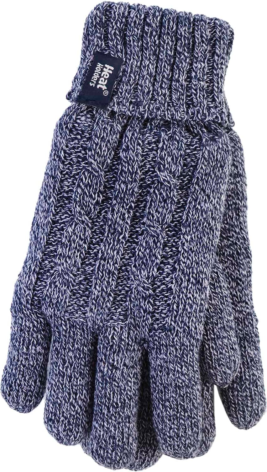 Heat Holders - Womens Cable Knit 2.3 tog Handschuhe für den Winter