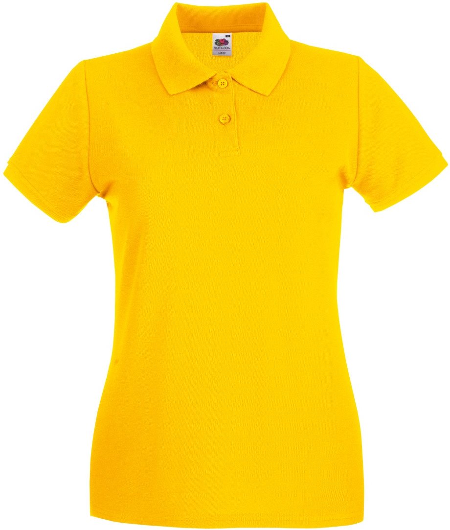 Fruit Of The Loom Damen Lady-Fit Premium Kurzarm-Poloshirt (Sonnenblume)