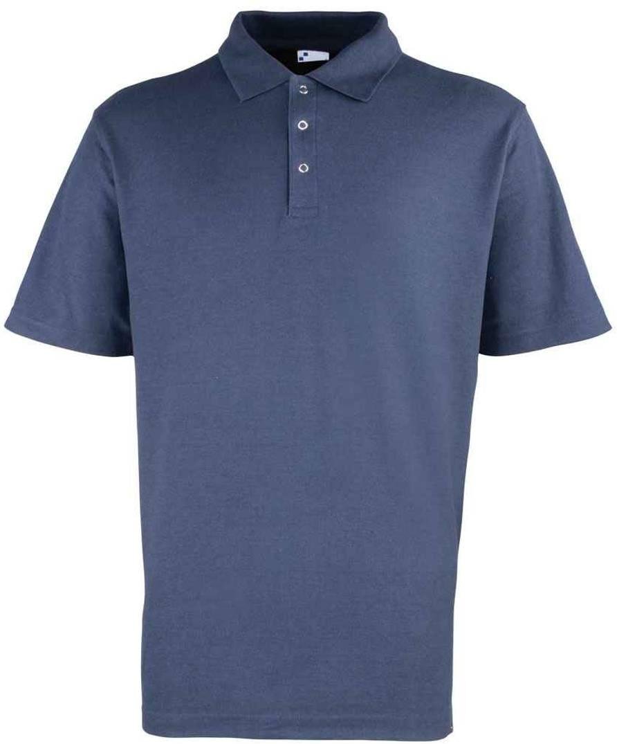 Premier - Poloshirt Mit Stollen für Herren (Marineblau)