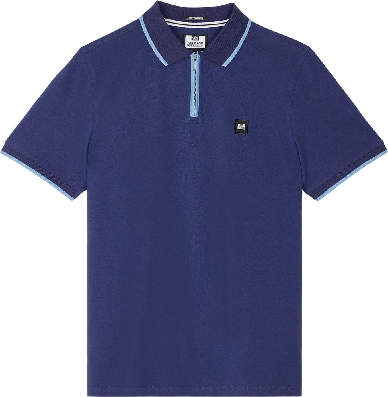 Weekend Offender - "Shore" Mit Reißverschluss Poloshirt für Herren (Marine)