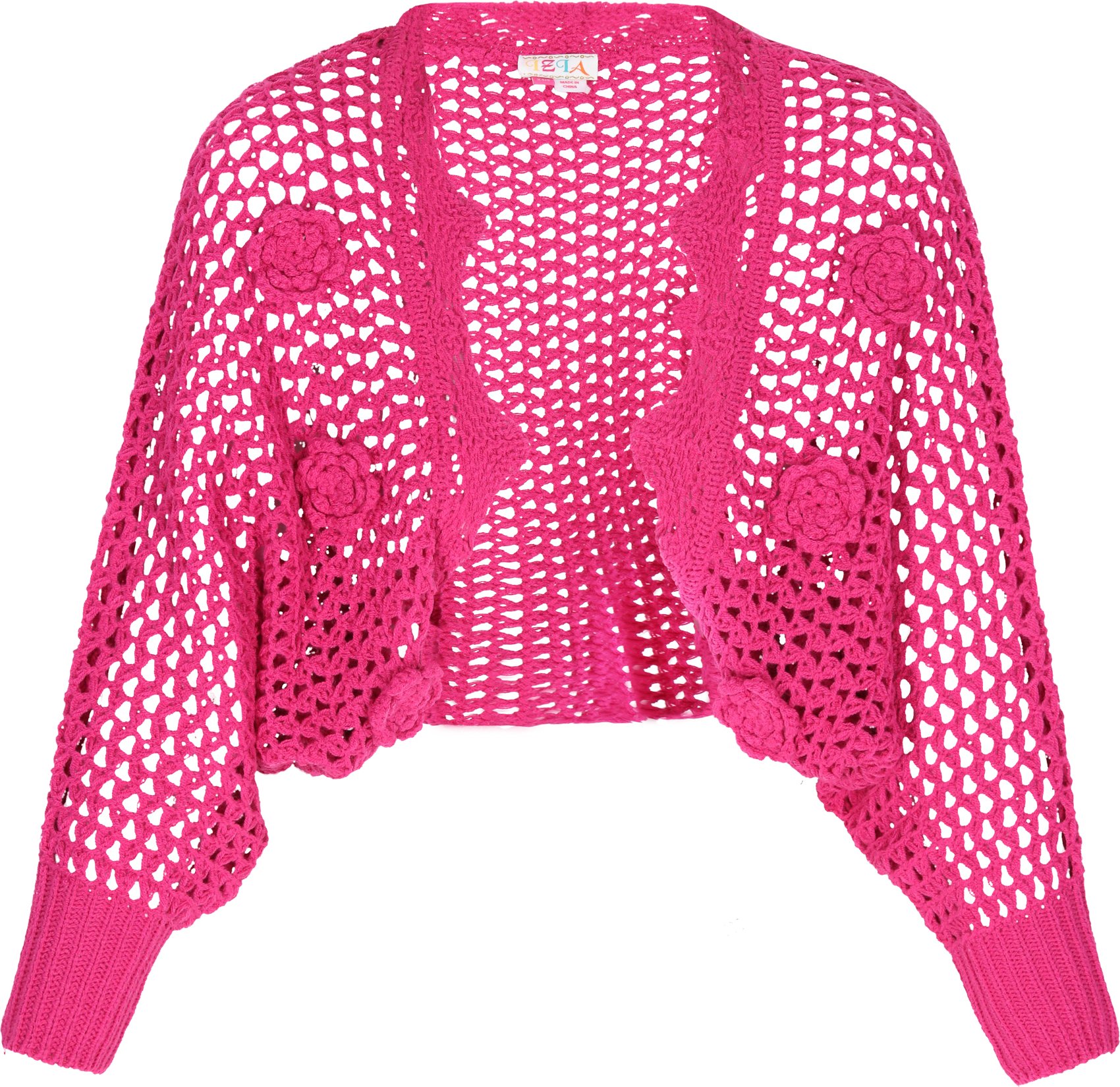 IZIA Strickjacke Frauen Fuchsie