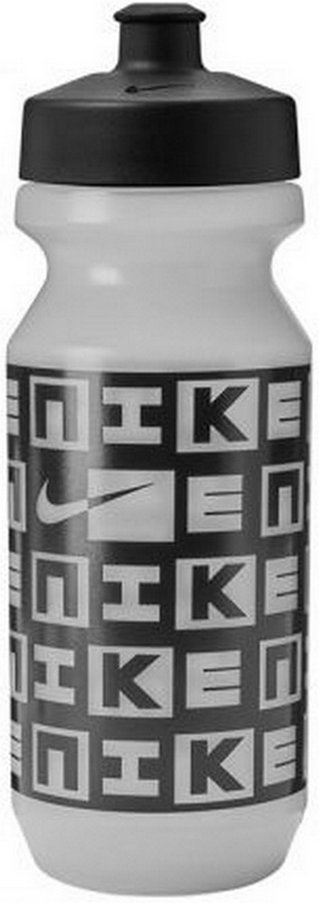 Nike - Sportflasche, Logo, 650ml (Weiß/Weiß/Schwarz/Schwarz)