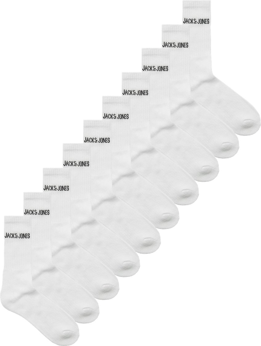 Jack & Jones Jacregen 10-Pack Sokken Weiss