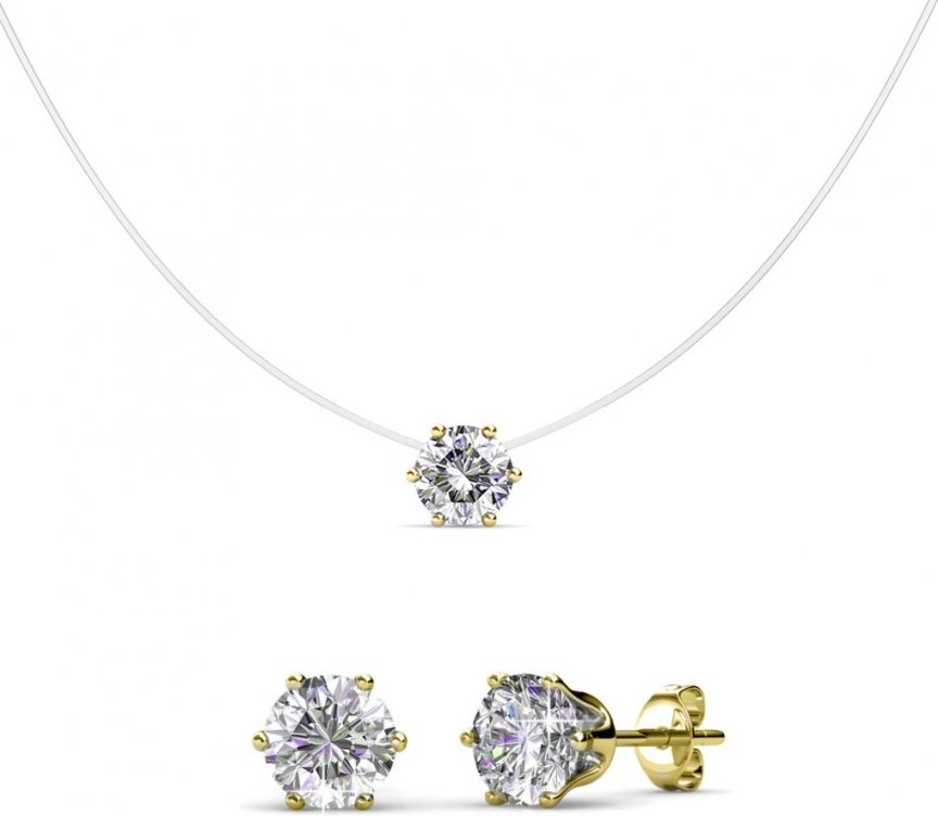 Meerjungfrau-Set - Gold und Kristall