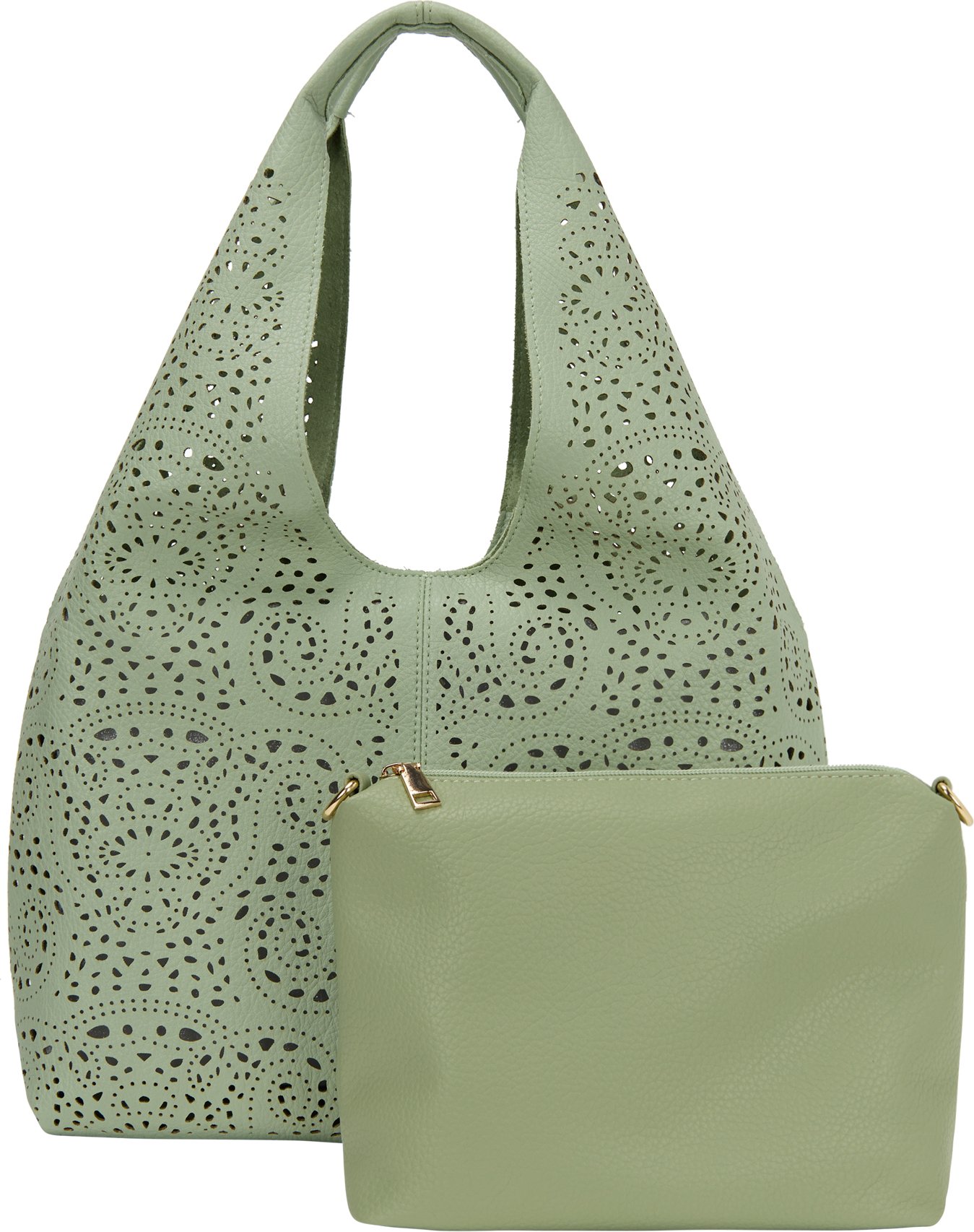 usha 2-IN-1-Tragetaschen-Set 2-IN-1-Tragetaschen-Set Frauen Grün