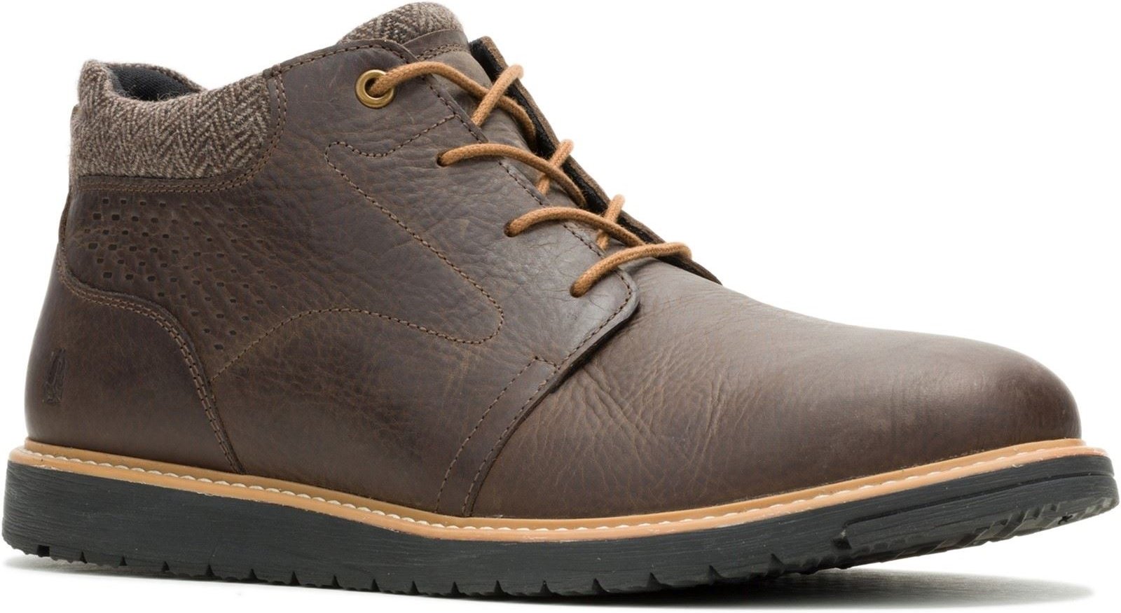 Hush Puppies Jenson Leder Herren Braun Chelsea Boots