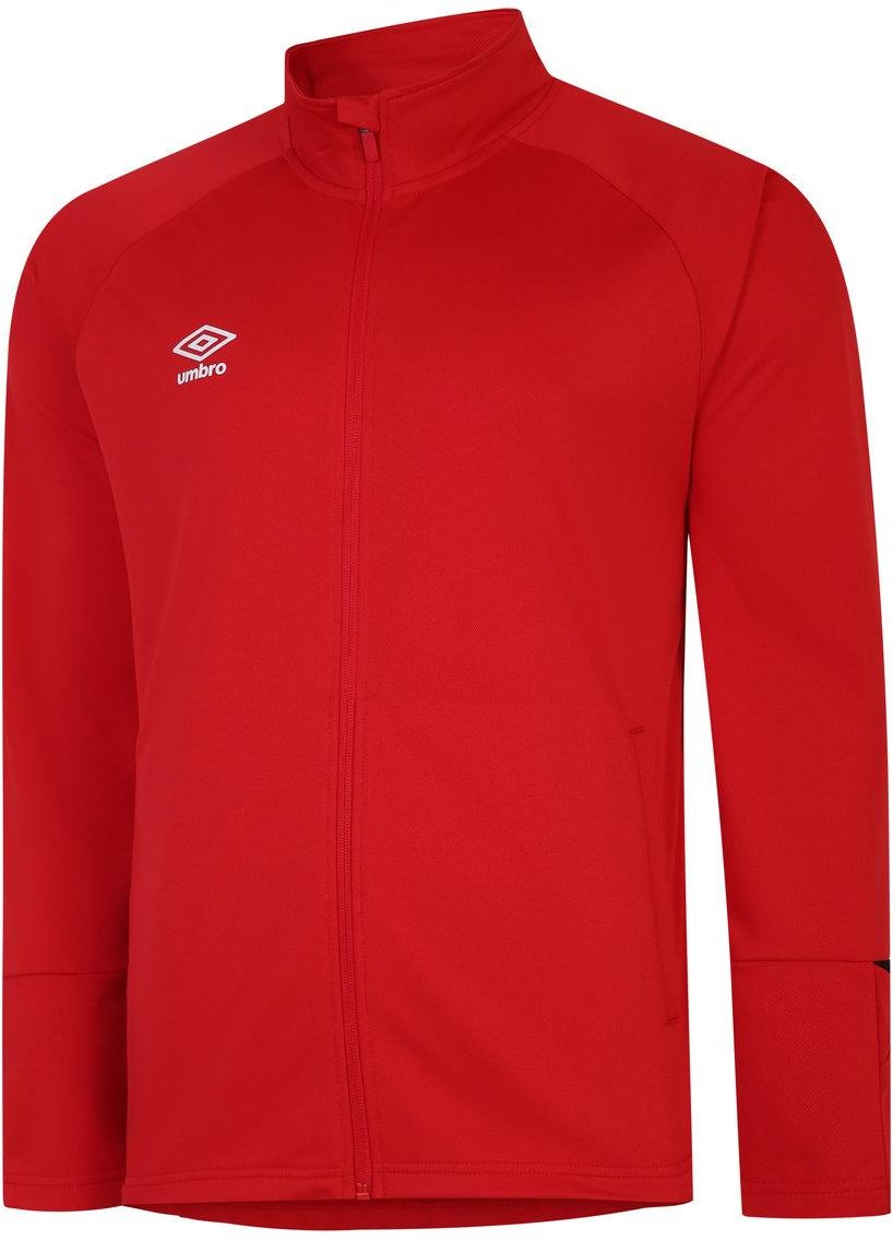 Thumbnail - Umbro - "Total Training" Trainingsjacke für Herren (Zinnoberrot/Schwarz)