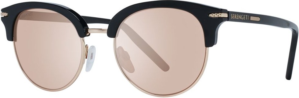 Serengeti Schwarze Acetat- und Metallsonnenbrille