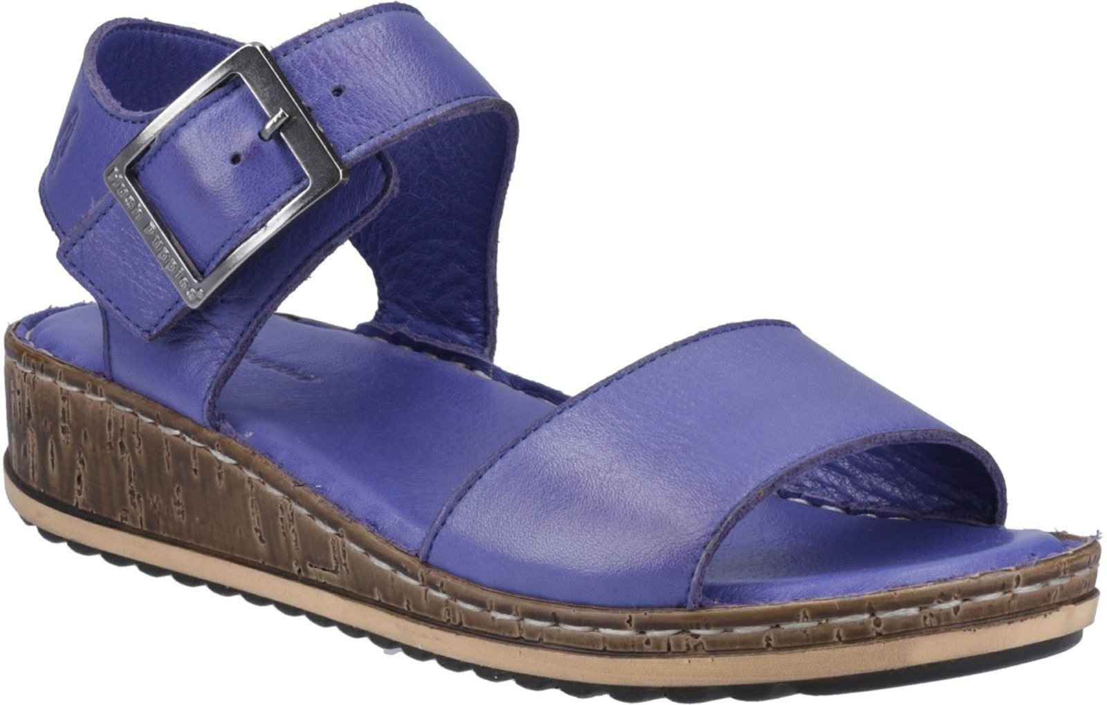 Hush Puppies Ellie Leder Damen Indigo Sandalen
