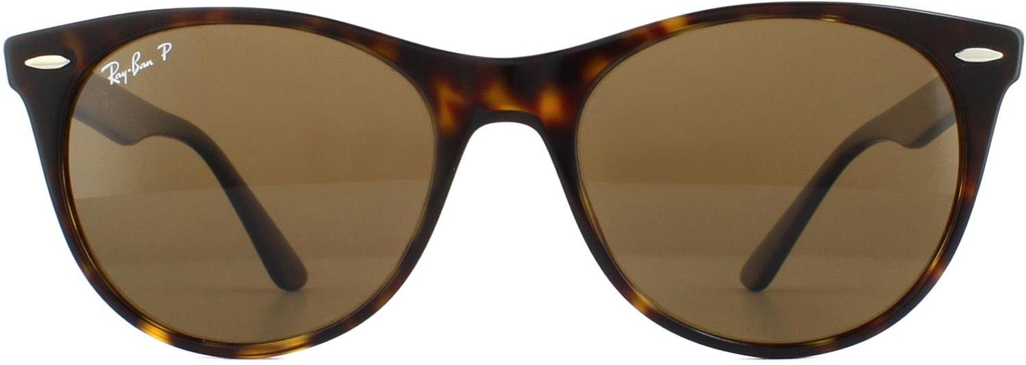 Lunettes De Soleil Ray-Ban Wayfarer II RB2185 902/57 Havana Brun Polarisé