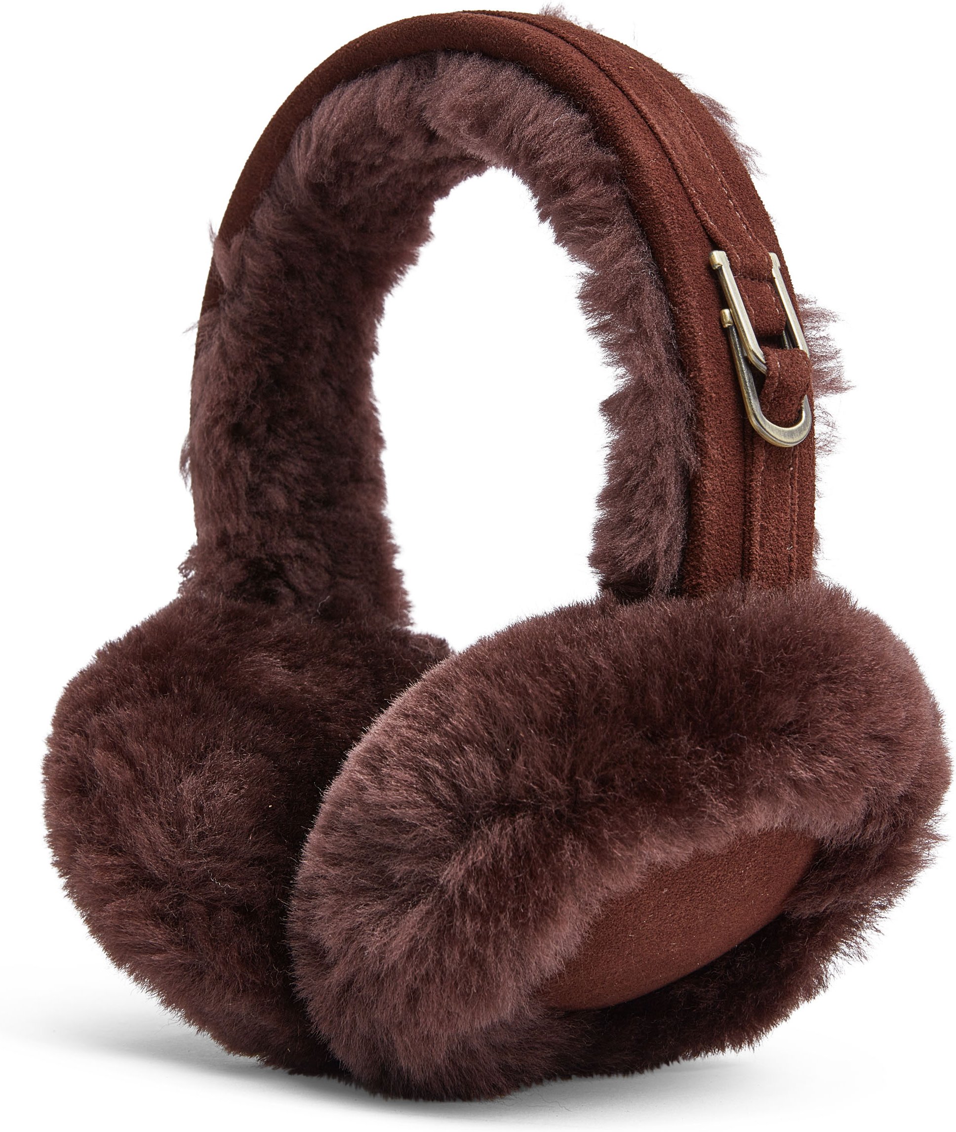 Damen Winter-Ohrenschützer, superweich, flauschig, braun, warm und gemütlich, Ohrenwärmer