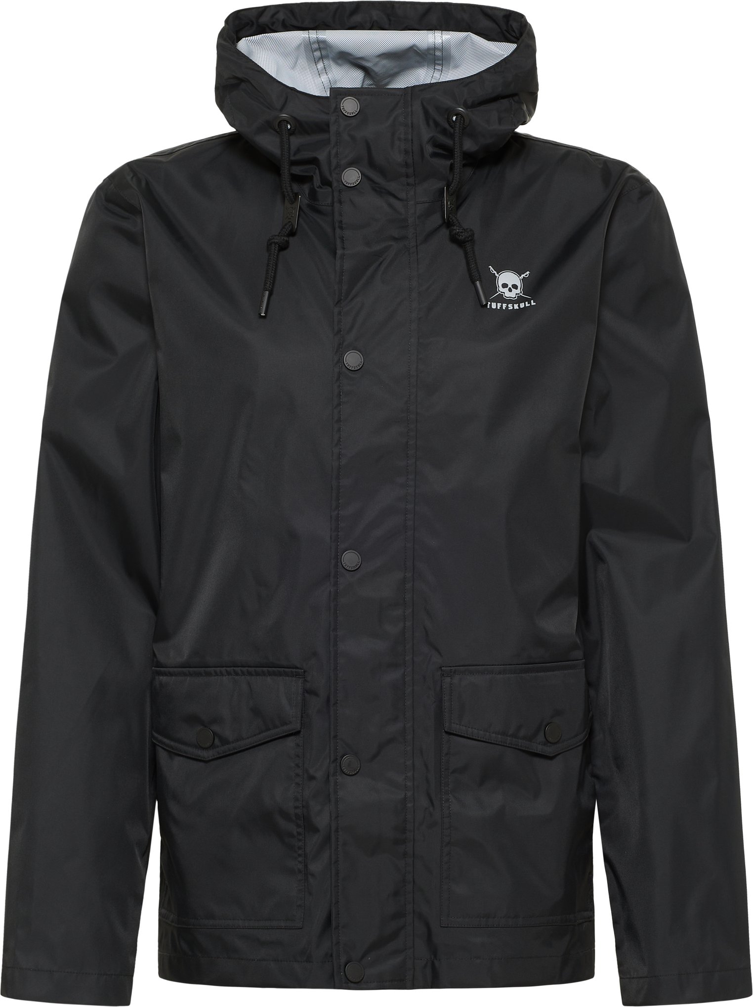TUFFSKULL Regenjacke Herren schwarz