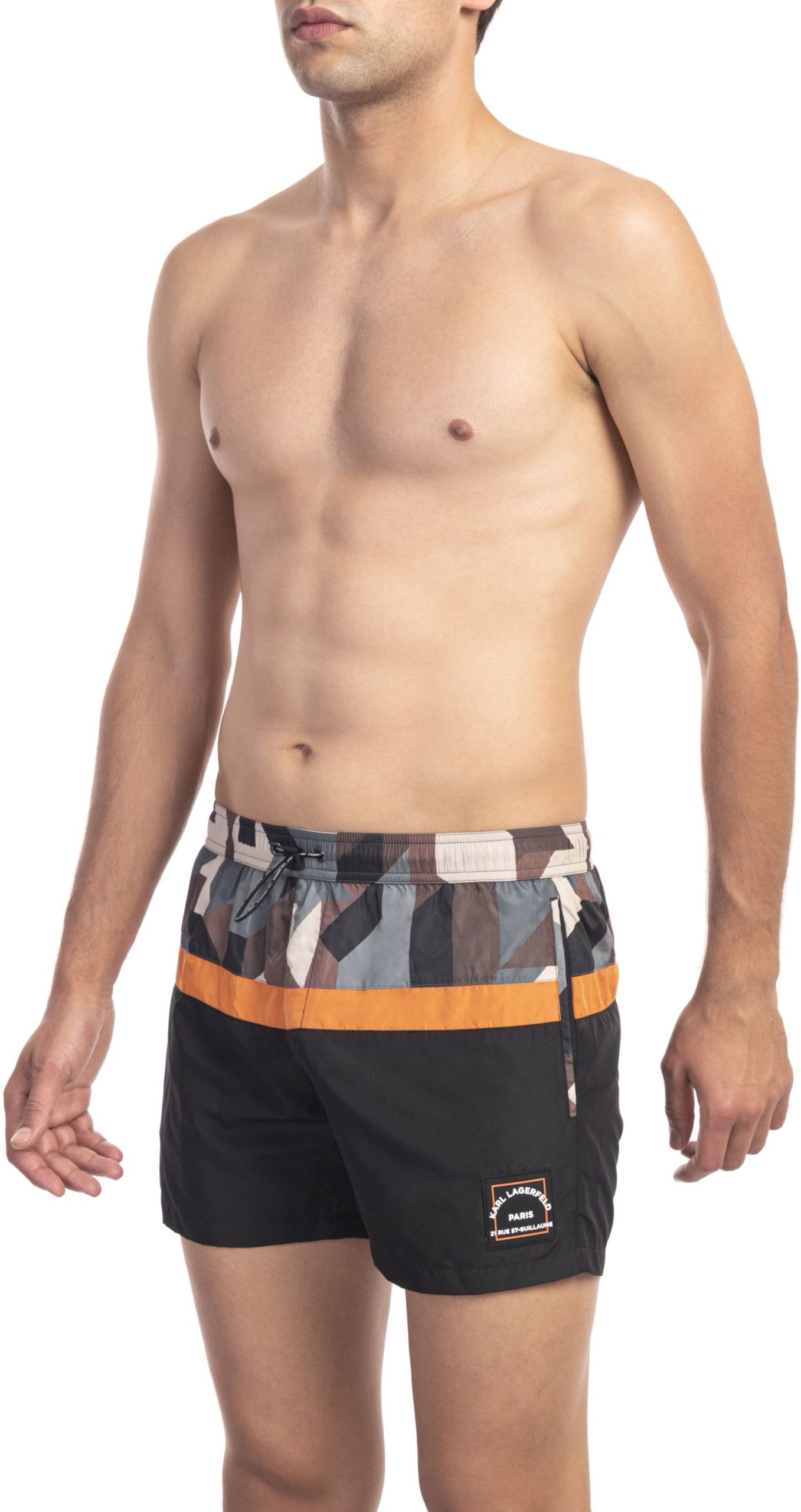 Karl Lagerfeld Badehose Kamo Herren Schwarz