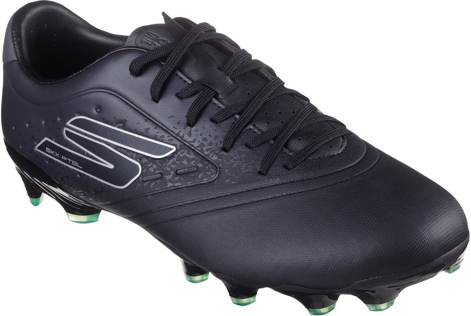 Skechers Performance Skechers Razor 1.5 Academy FG Herren Schwarze/Silberne Fußballschuhe