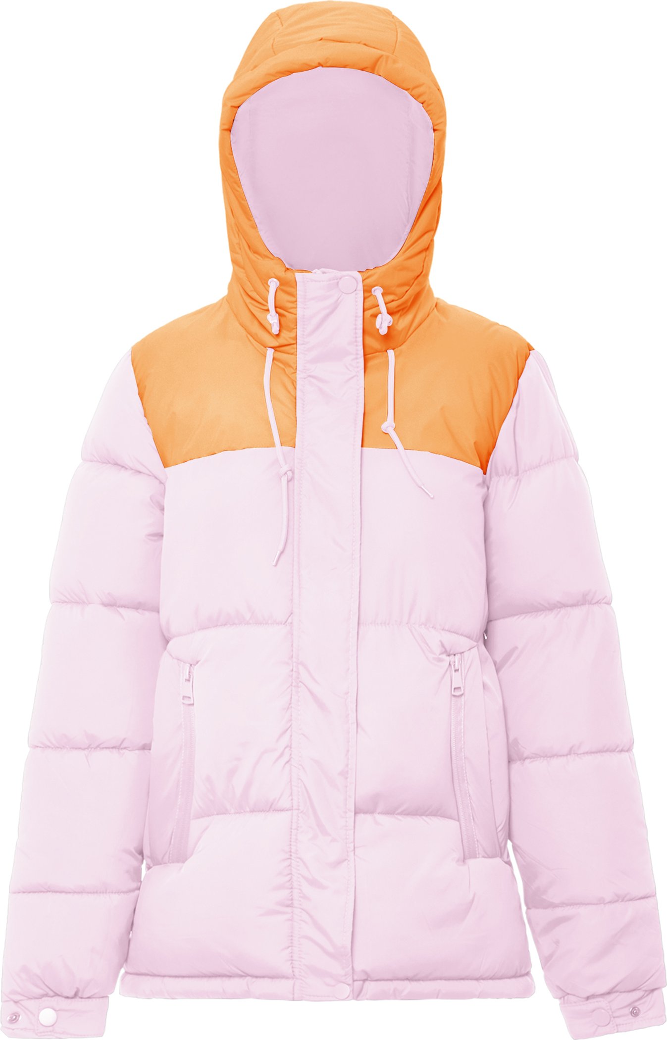 Thumbnail - Mymo Wattierte Steppjacke Damen Süßes Pink Aprikose