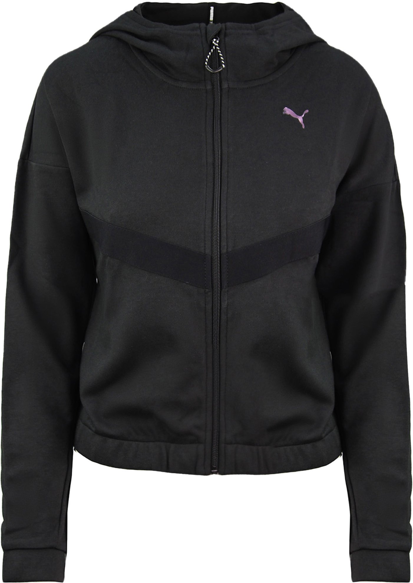 Puma Reißverschluss up Frauen schwarzer Hoodie