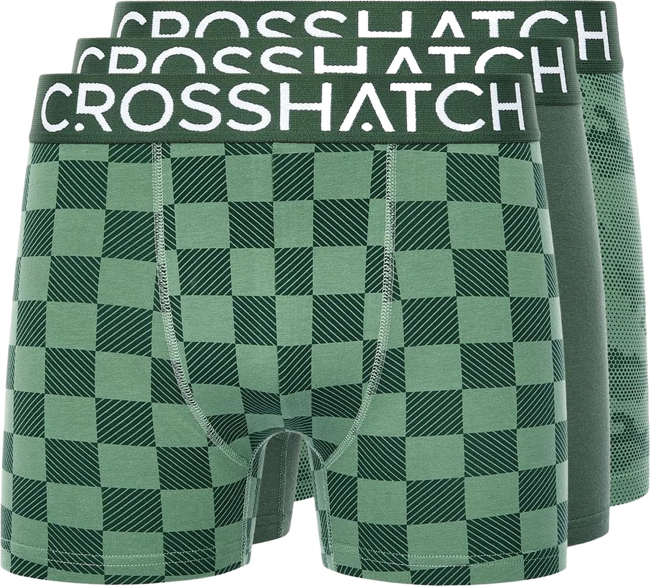 Crosshatch - "Bresler" Boxershorts für Herren(3er-Pack) ()
