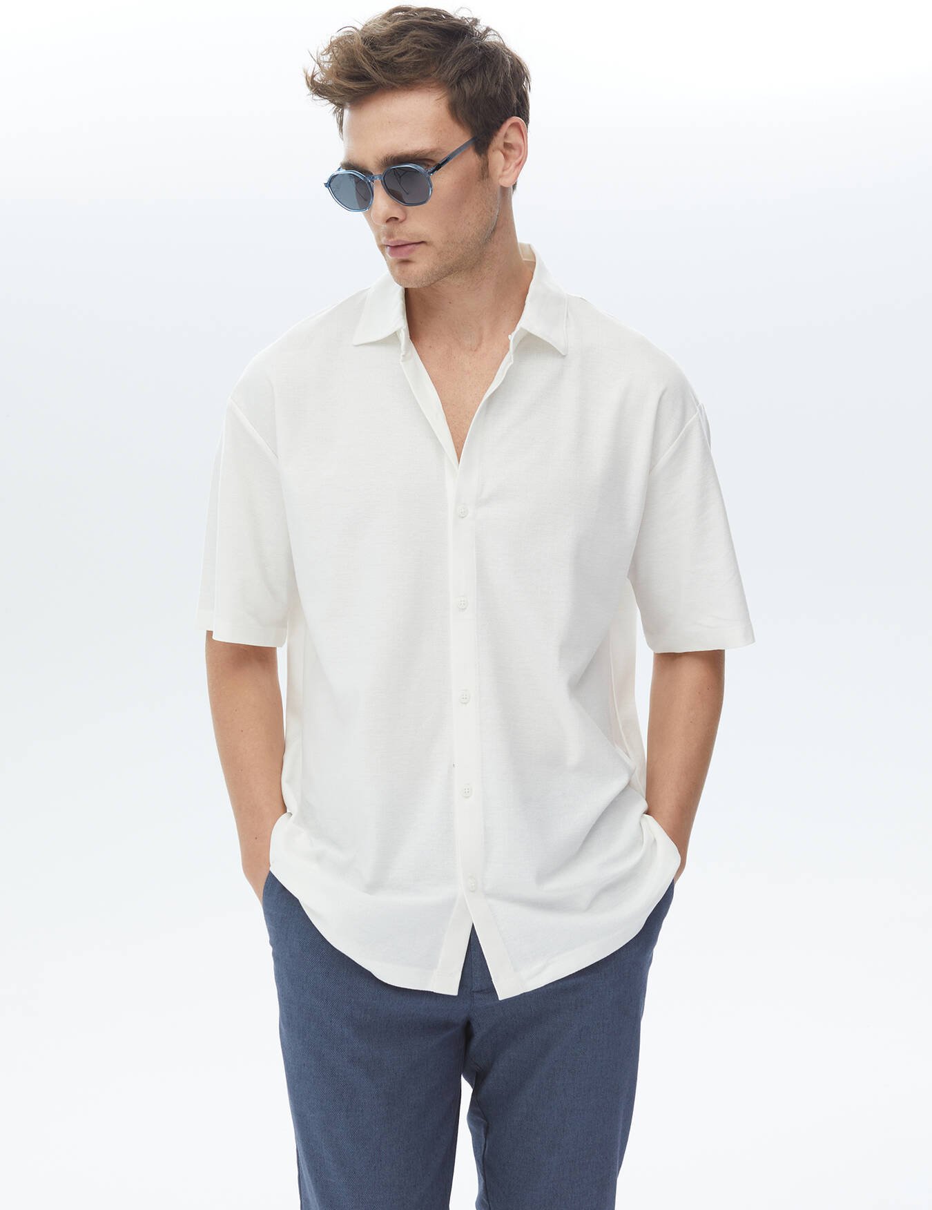 Freizeithemd in Oversize-Passform