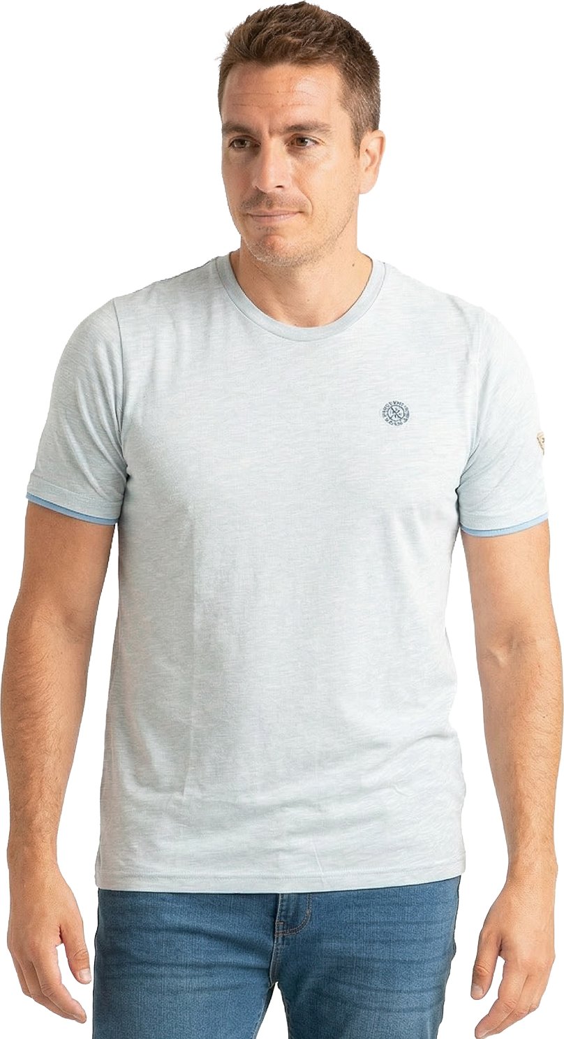 Herren T-Shirt mit kurzem Arm in Mikrostreifen PRI2532