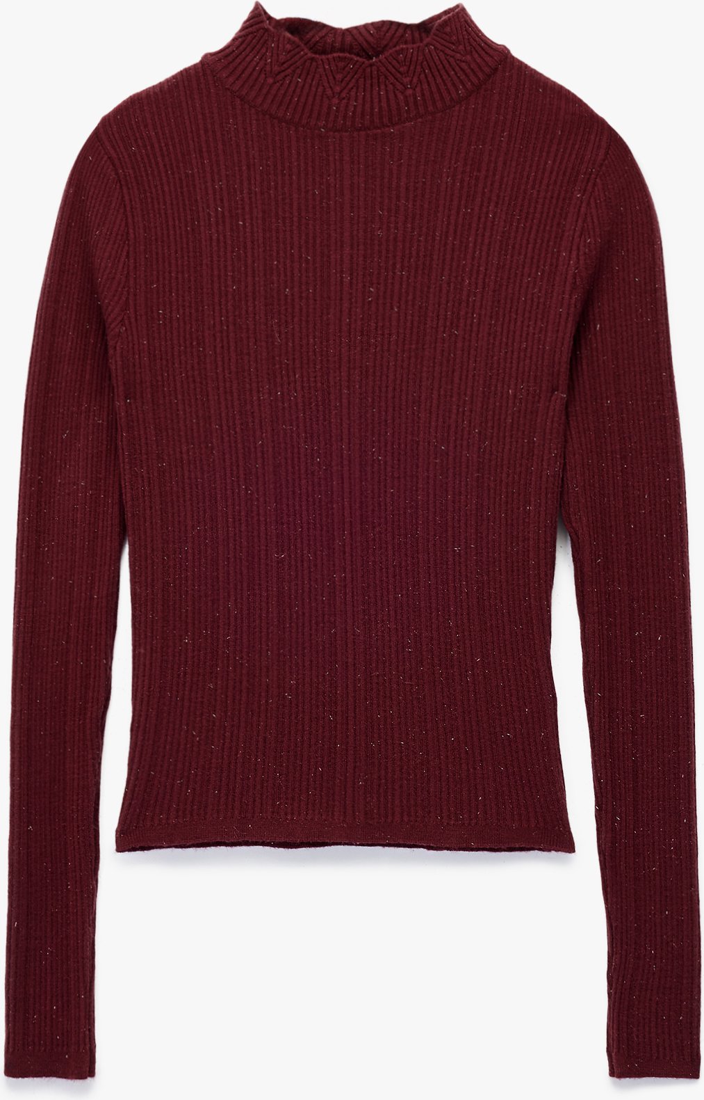 Koton SWEATERS BSC Rüschen-Strickpullover mit Stehkragen