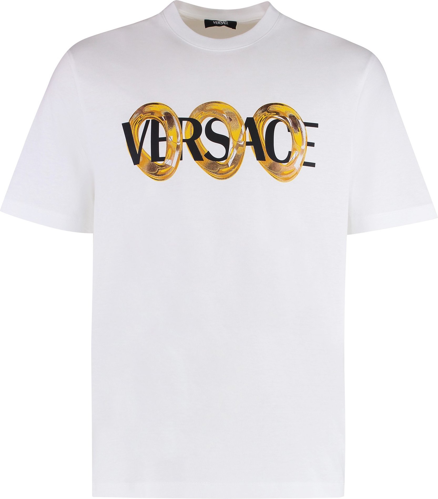 Baumwoll-Rundhalsausschnitt-T-Shirt