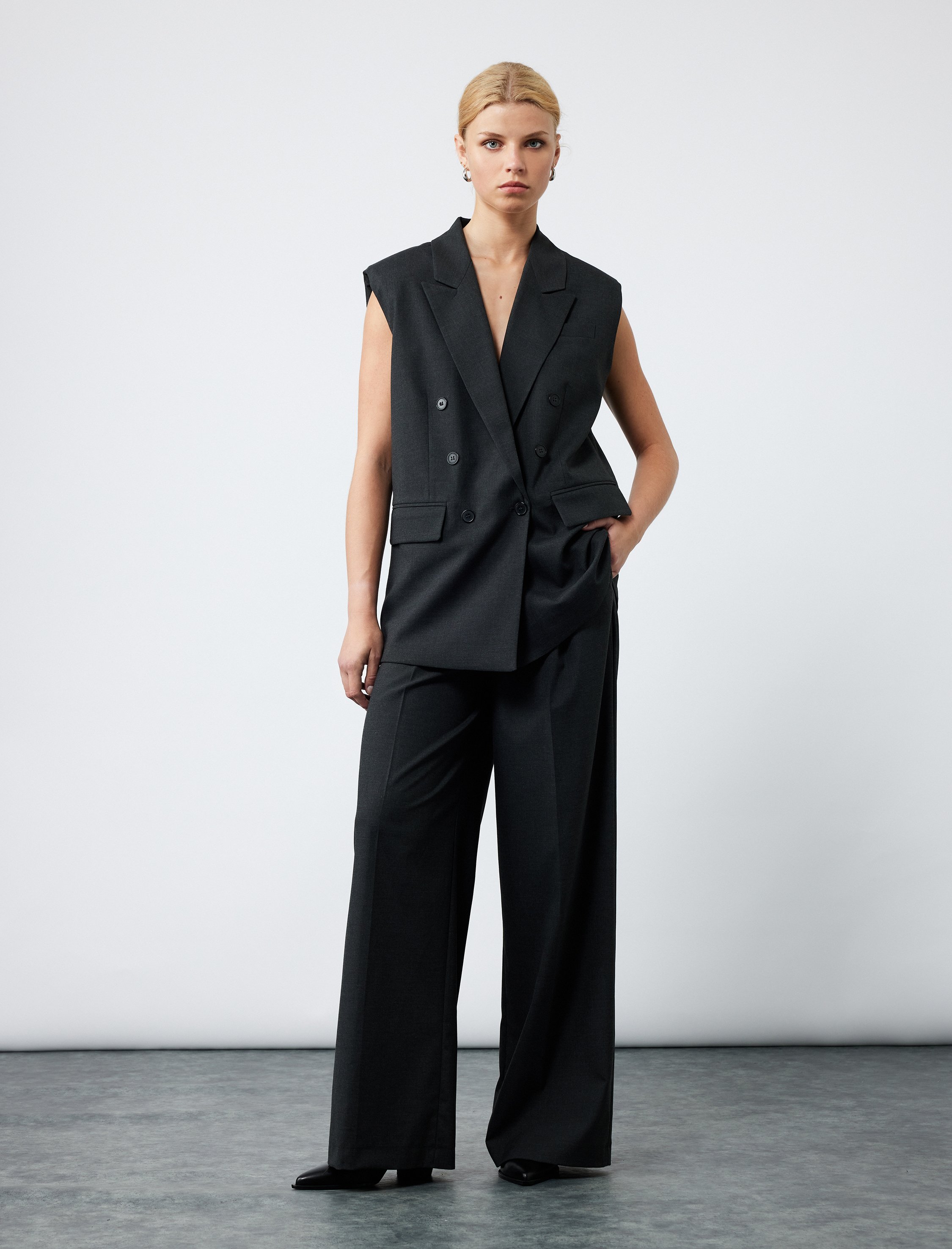 Koton WESTEN Koton Zweireihige Lange Blazerweste