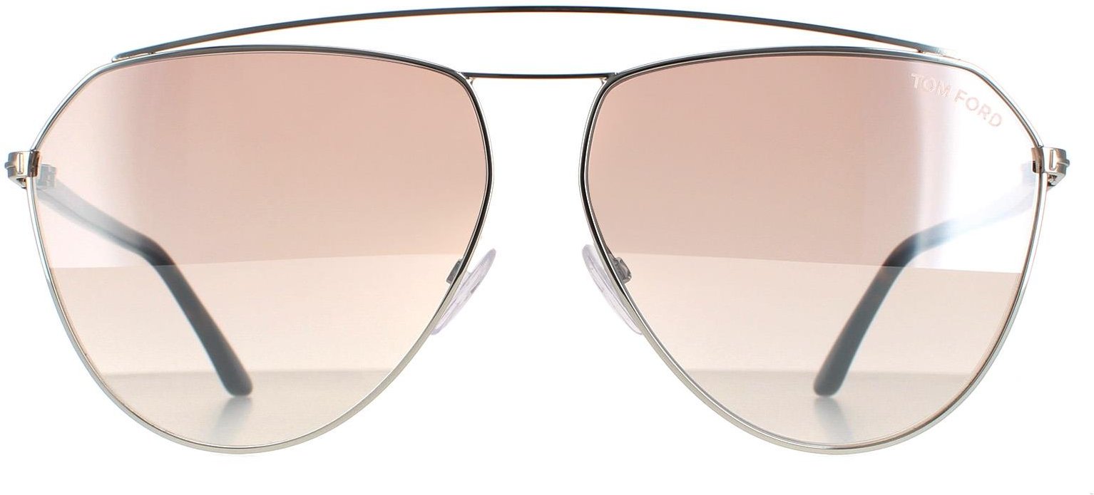 Tom Ford Aviator Damen Silber Havanna Braun Silber Gradient Spiegel Binx FT0681