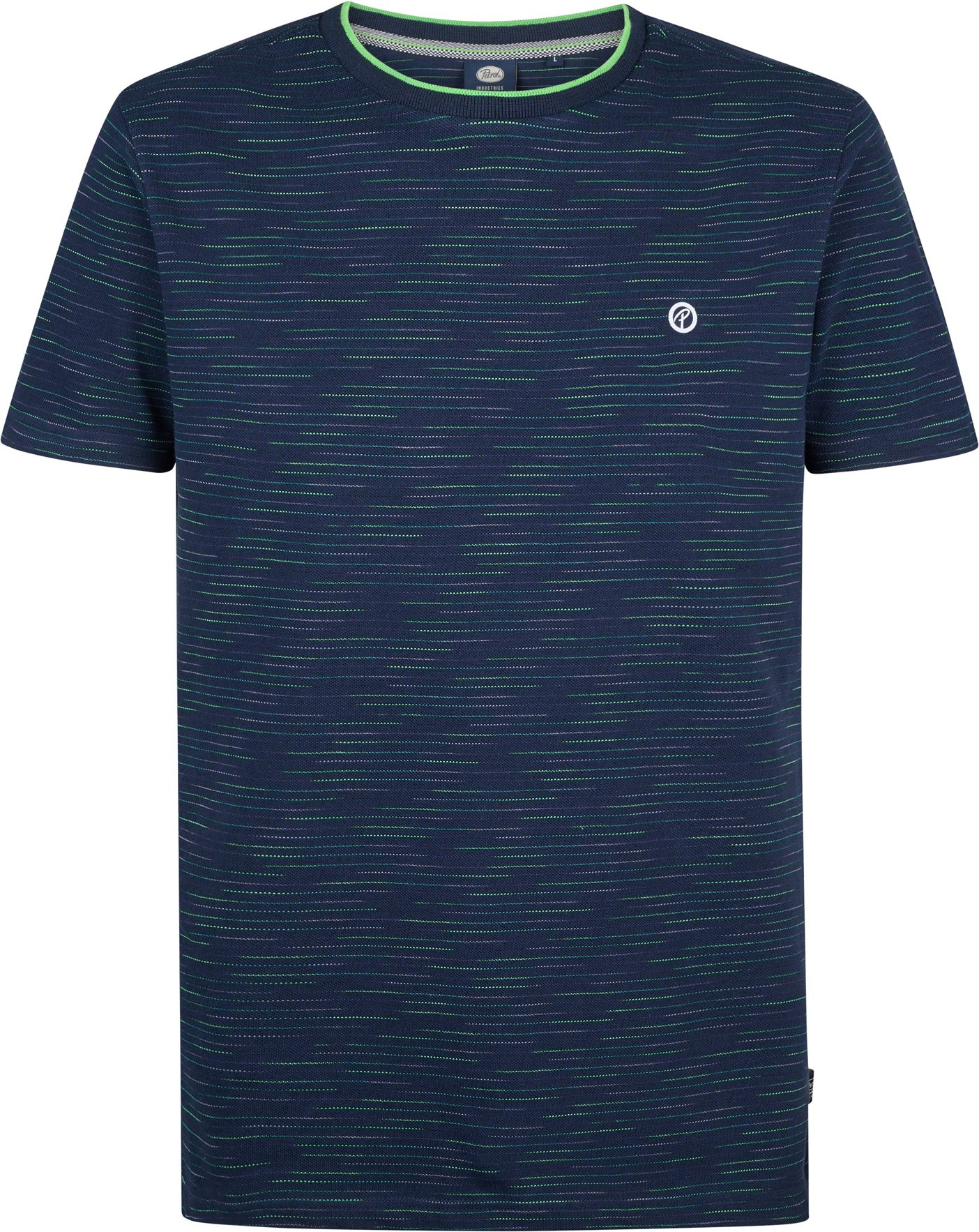 Petrol Industries - Gestreiftes T-Shirt Cactus Herren - Blau