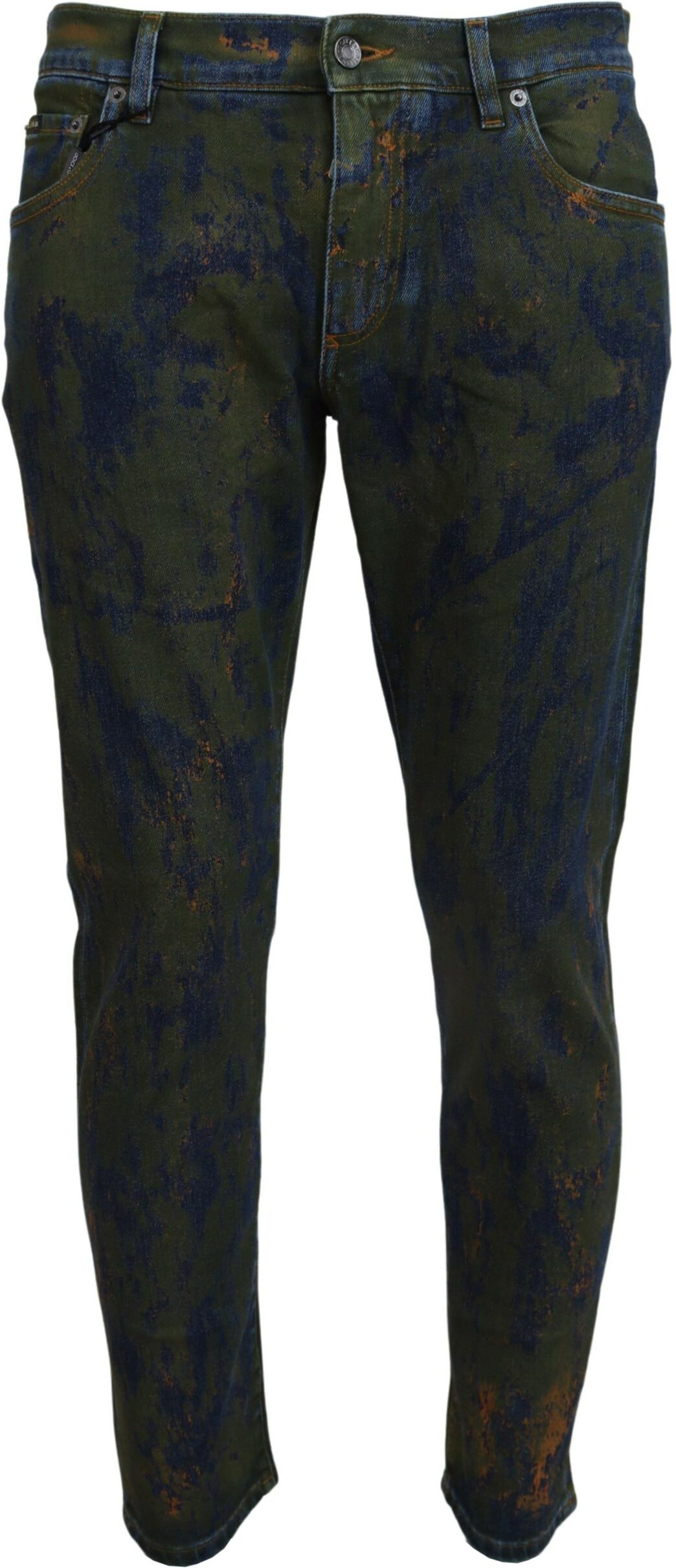 Splatter-Paint Slimfit-Jeans