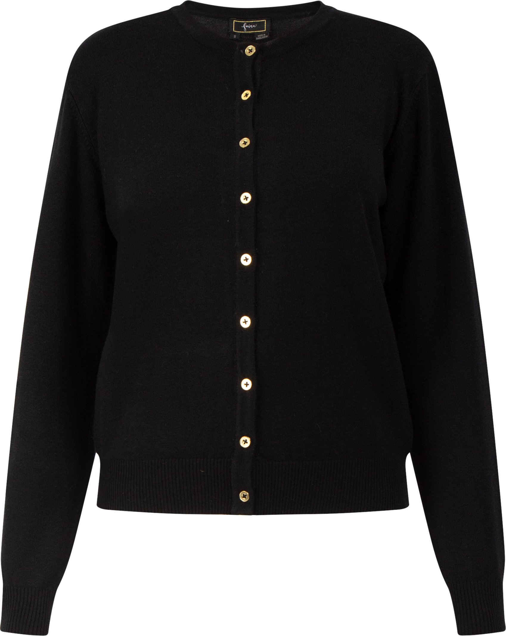 Faina Strickjacke Damen schwarz