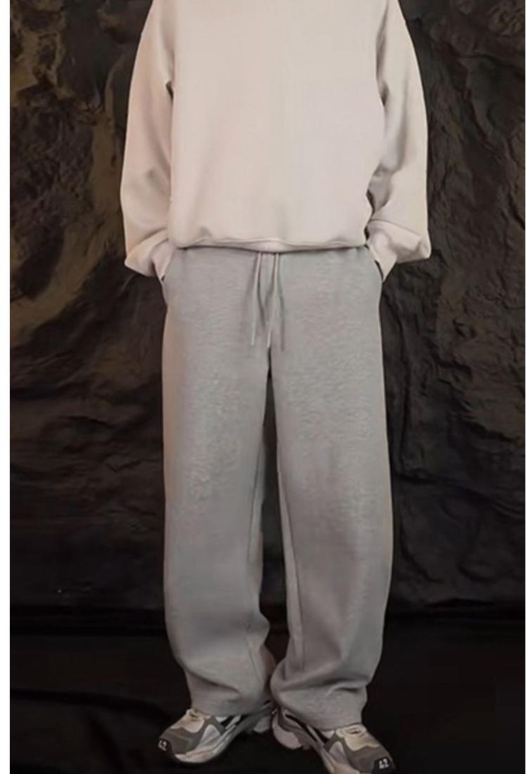 Herren Sweatpants mit Kordelzug und geradem Bein