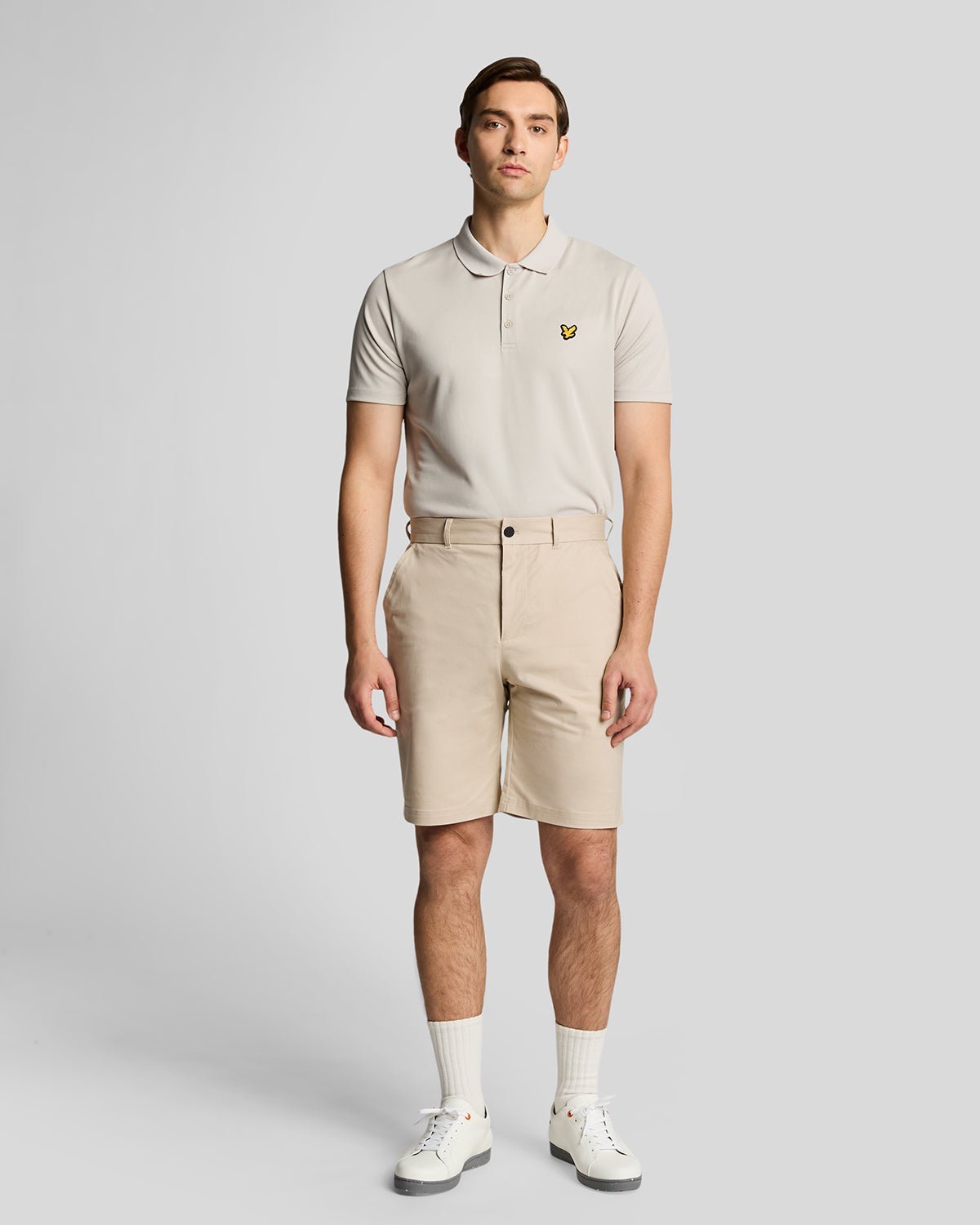 Lyle & Scott Golfplatz Stretch Chino Shorts - Weiß