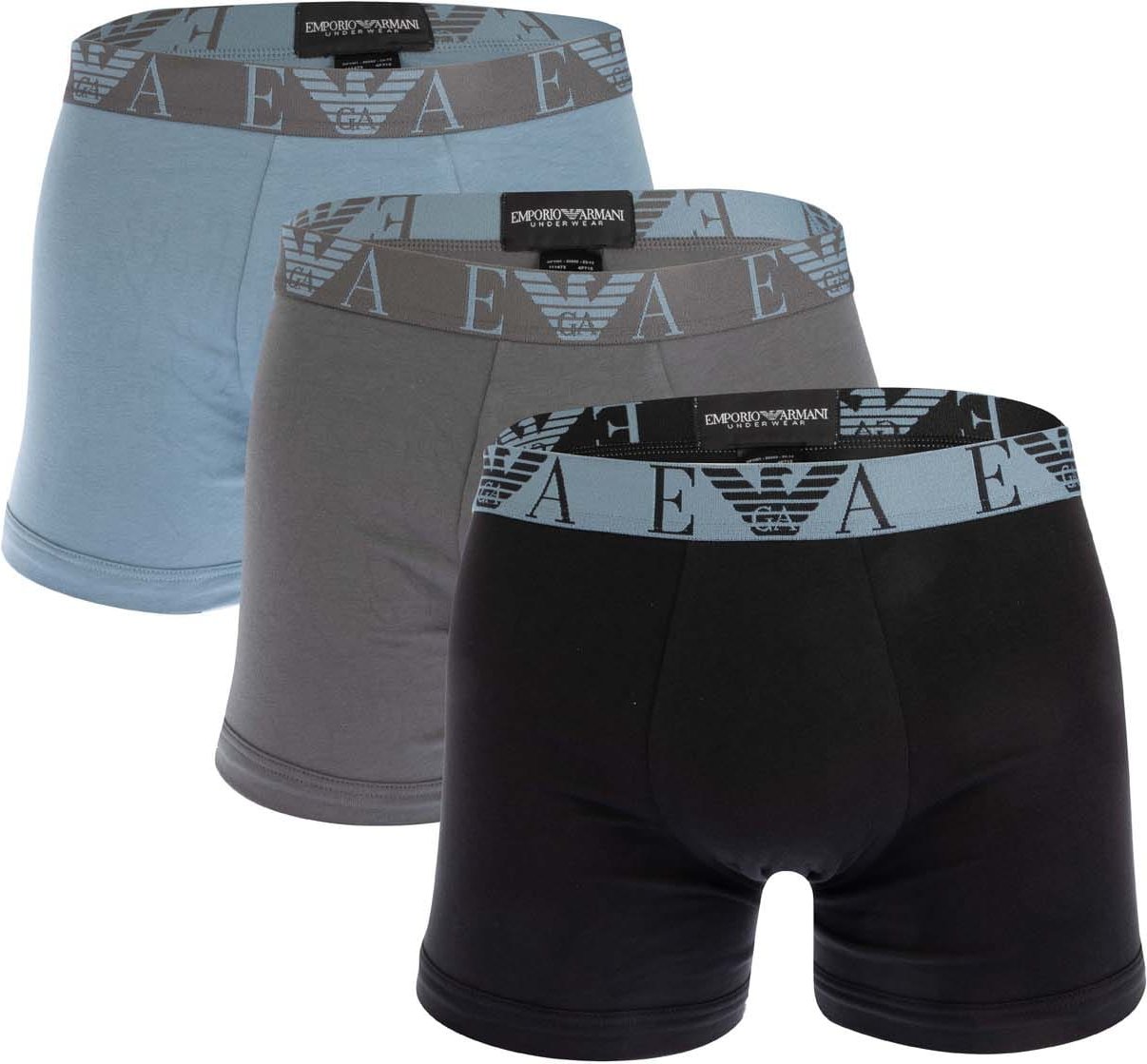 Herren Emporio Armani 3er Pack Boxershorts in Mehrfarbig